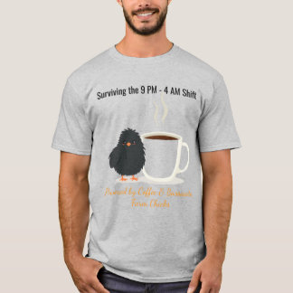 夜勤生き残りカスタム家禽農場Tシャツ Tシャツ