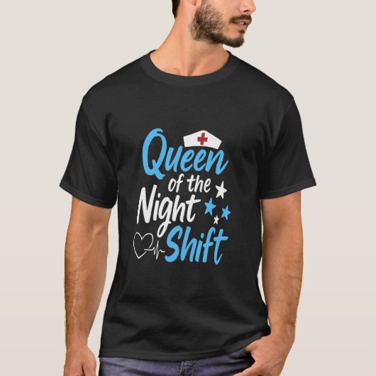 夜勤看護師のもの - 看護師週間おもしろ Tシャツ (正面)