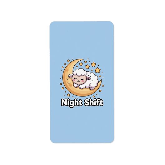 夜勤 ラベル (正面)