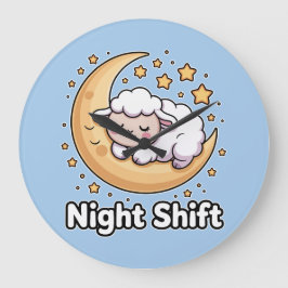 夜勤 ラージ壁時計