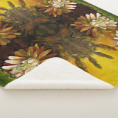 夜咲きのセレウス – サボテンの花 シェルパブランケット (3/4)