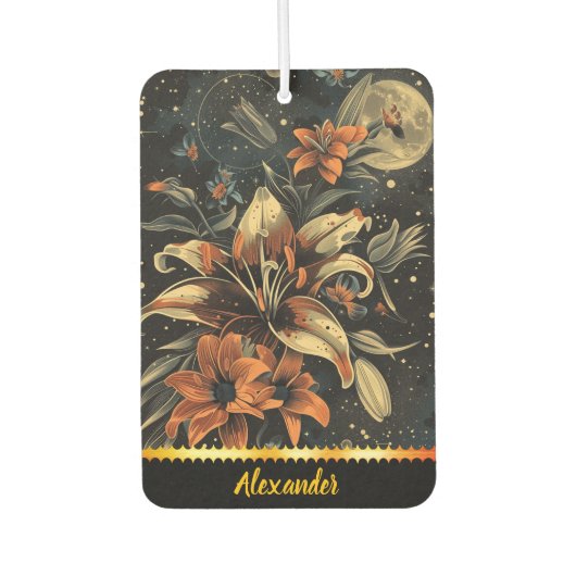 夜咲きの宇宙庭園 カーエアーフレッシュナー (正面)