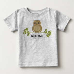 夜型の人のベビー ベビーTシャツ