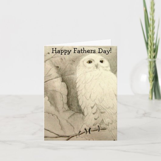 夜型の人の父の日カード カード (正面)
