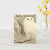 夜型の人の父の日カード カード (黄色い花)