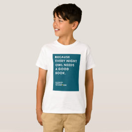 夜型の人の男の子のTシャツので Tシャツ