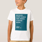 夜型の人の男の子のTシャツので Tシャツ (正面)