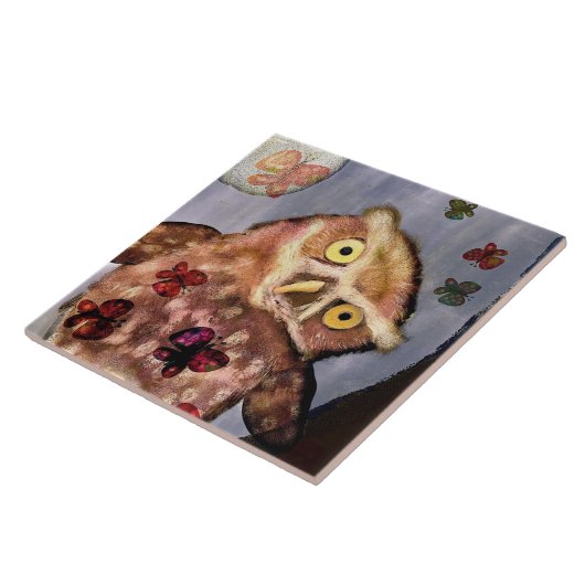 夜型フクロウ三徳 タイル (側面)