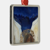 夜天使は彼の翼2014年を得ました メタルオーナメント (右)