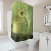夜妖精の緑の精神 シャワーカーテン