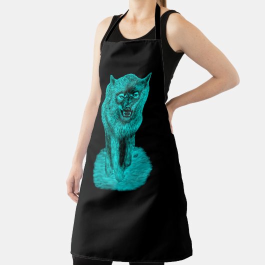 夜怒の黒い狼 エプロン (インサイチュ)