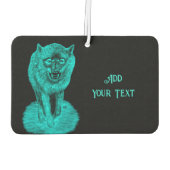 夜怒の黒い狼 カーエアーフレッシュナー (裏面)