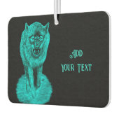 夜怒の黒い狼 カーエアーフレッシュナー (左)