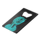 夜怒の黒い狼 クレジットカード栓抜き (正面アングル)