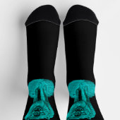 夜怒の黒い狼 ソックス (上部)