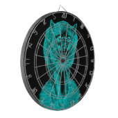 夜怒の黒い狼 ダーツボード (正面左)