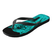 夜怒の黒い狼 ビーチサンダル (アングル)