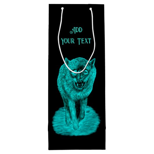 夜怒の黒い狼 ワインギフトバッグ (裏面)