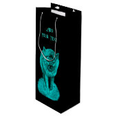 夜怒の黒い狼 ワインギフトバッグ (正面アングル)