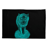夜怒の黒い狼 枕カバー (裏面-左)