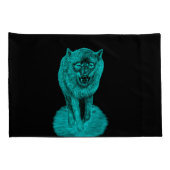 夜怒の黒い狼 枕カバー (裏面-右)