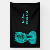 夜怒の黒い狼 横断幕 (縦)