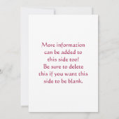 夜招待状の製造所都市 招待状 (裏面)