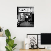 夜日本ののラーメン店 ポスター (ホームオフィス)