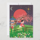 夜日本の間 サンキューカード (正面)