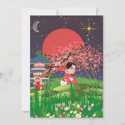 夜日本の間 サンキューカード (正面)