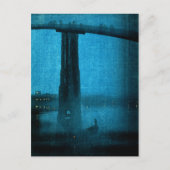 夜日本の2時の橋 ポストカード (正面)
