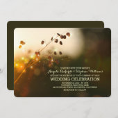 夜明かしの粗野な結婚式招待状 招待状 (正面/裏面)