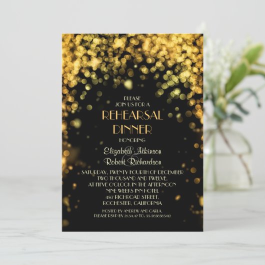 夜明かりの黒いリハーモダンサル晩餐会 招待状 (スタンド正面)