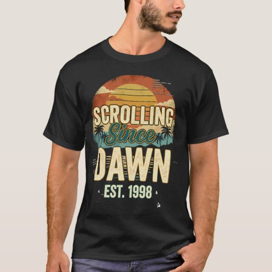 夜明けからスクロール Tシャツ (正面)