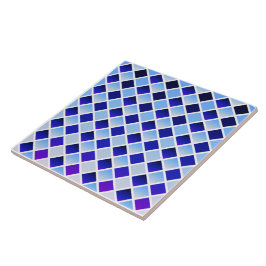 夜明けと夜暮れ(ダイヤ市松模様にン) タイル