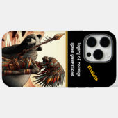 夜明けにクマを持つ戦士の女性 Case-Mate iPhoneケース (裏面 (横))