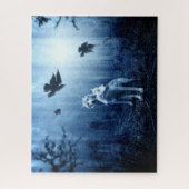 夜明けに森に棲む狼 ジグソーパズル (縦)