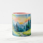 夜明けに森をささやく ツートーンマグカップ (中央)