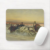 夜明けに疾走する冬のトロイカ マウスパッド (マウス)