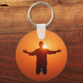 「夜明けに登る」キーチェーン キーホルダー (裏面)