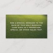 夜明けに緑のゴルフコース 名刺 (裏面)