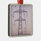 夜明けに霧の電気のパイロン メタルオーナメント (右)