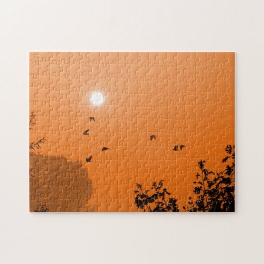 夜明けに飛ぶパズル ジグソーパズル (横)