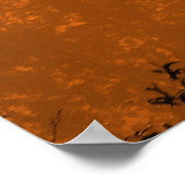 夜明けに飛ぶプリント ポスター (角)