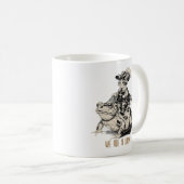 夜明けに騎乗せ!三銃士の子猫とカエルのマグカップ コーヒーマグカップ (正面右)