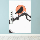 夜明けに鳴く キャンバスプリント (インサイチュ (ウッドフロア))
