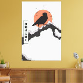 夜明けに鳴く キャンバスプリント (インサイチュ (リビング))