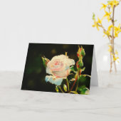 夜明けのばら色の挨拶状 カード (黄色い花)