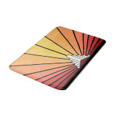 夜明けのアールデコ太陽 バスマット (アングル)