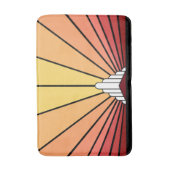 夜明けのアールデコ太陽 バスマット (正面縦)